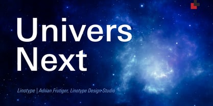 Univers Next Font Poster 1